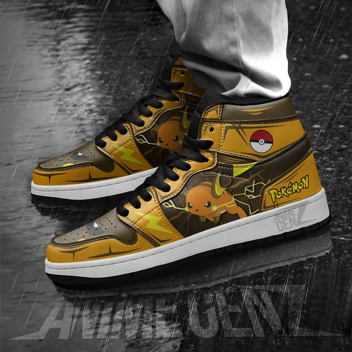 Pokemon Raichu JD Sneakers Custom Anime Shoes