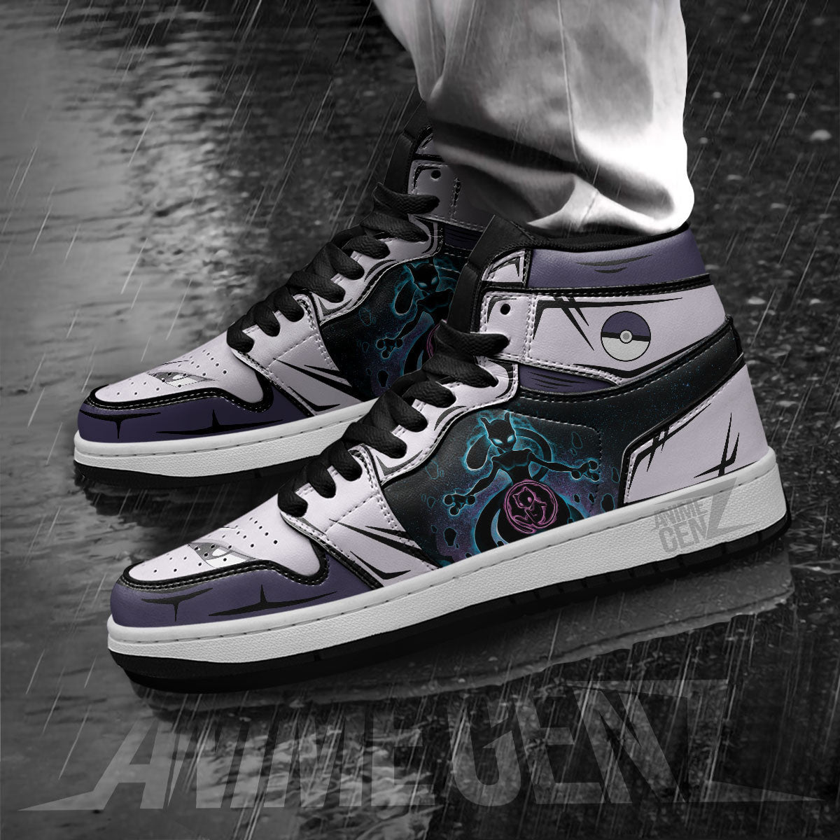 Pokemon Mewtwo JD Sneakers Custom Anime Shoes