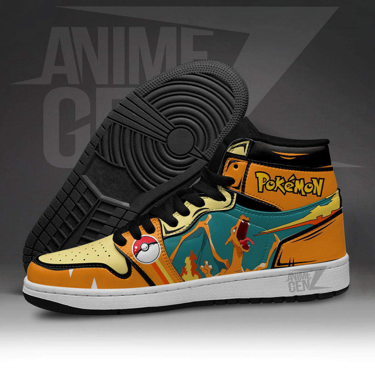 Pokemon Charizard JD Sneakers Custom Pokemon Anime Shoes