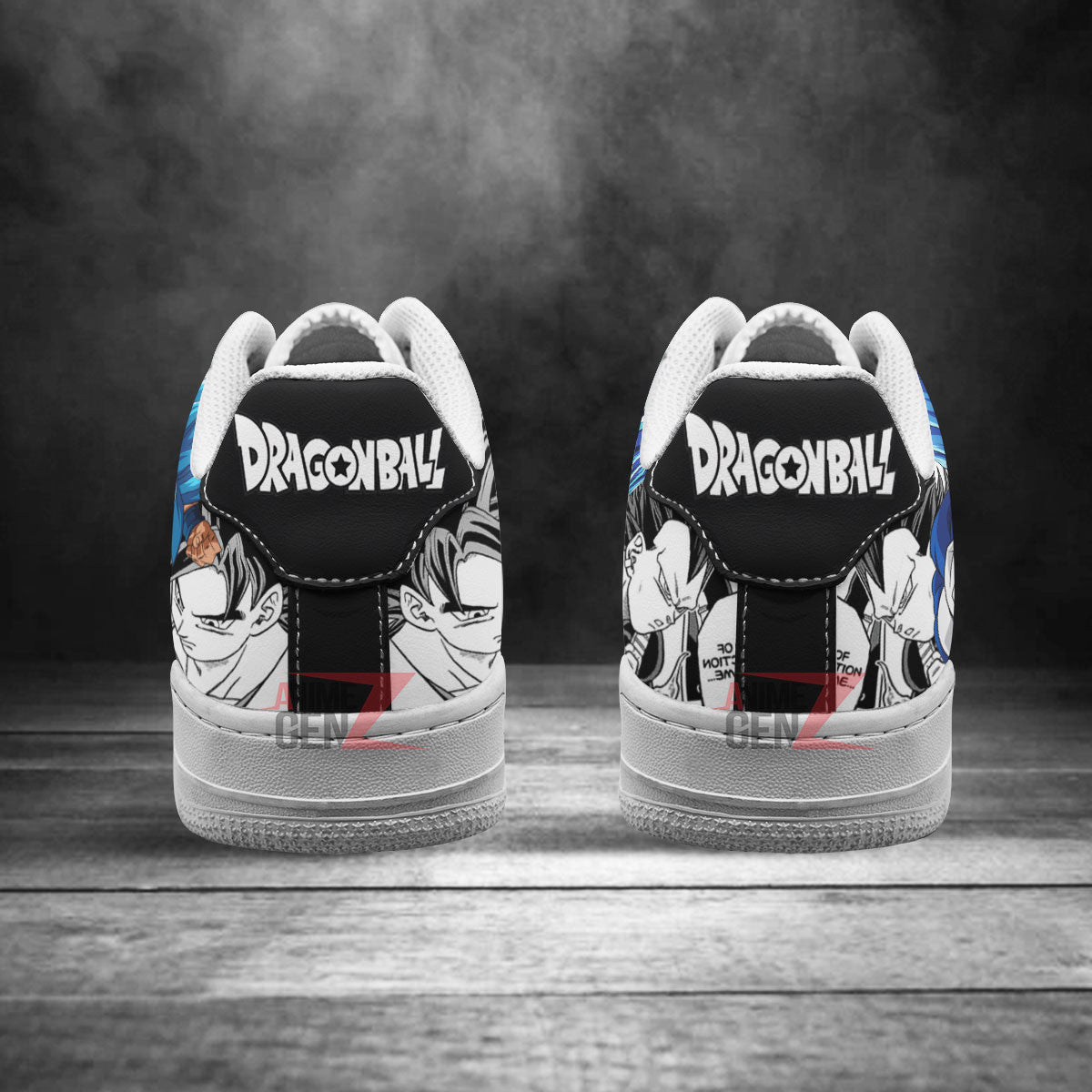 Dragon Ball Goku Vegeta Blue Sneakers Air Sneakers Custom Anime Shoes