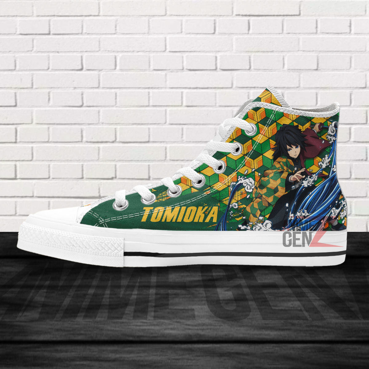 Demon Slayer Giyu Tomioka High Top Shoes Custom Anime Shoes