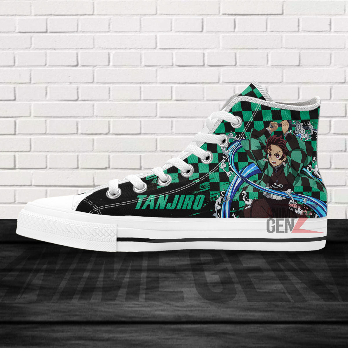 Demon Slayer Kamando Tanjiro High Top Shoes Custom Anime Shoes