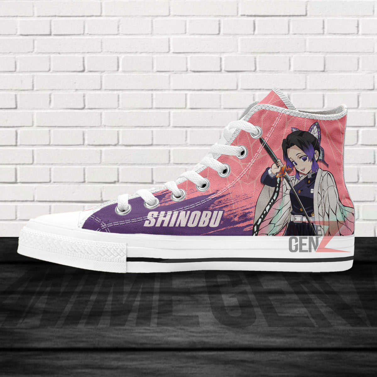 Demon Slayer Shinobu High Top Shoes Custom Anime Shoes