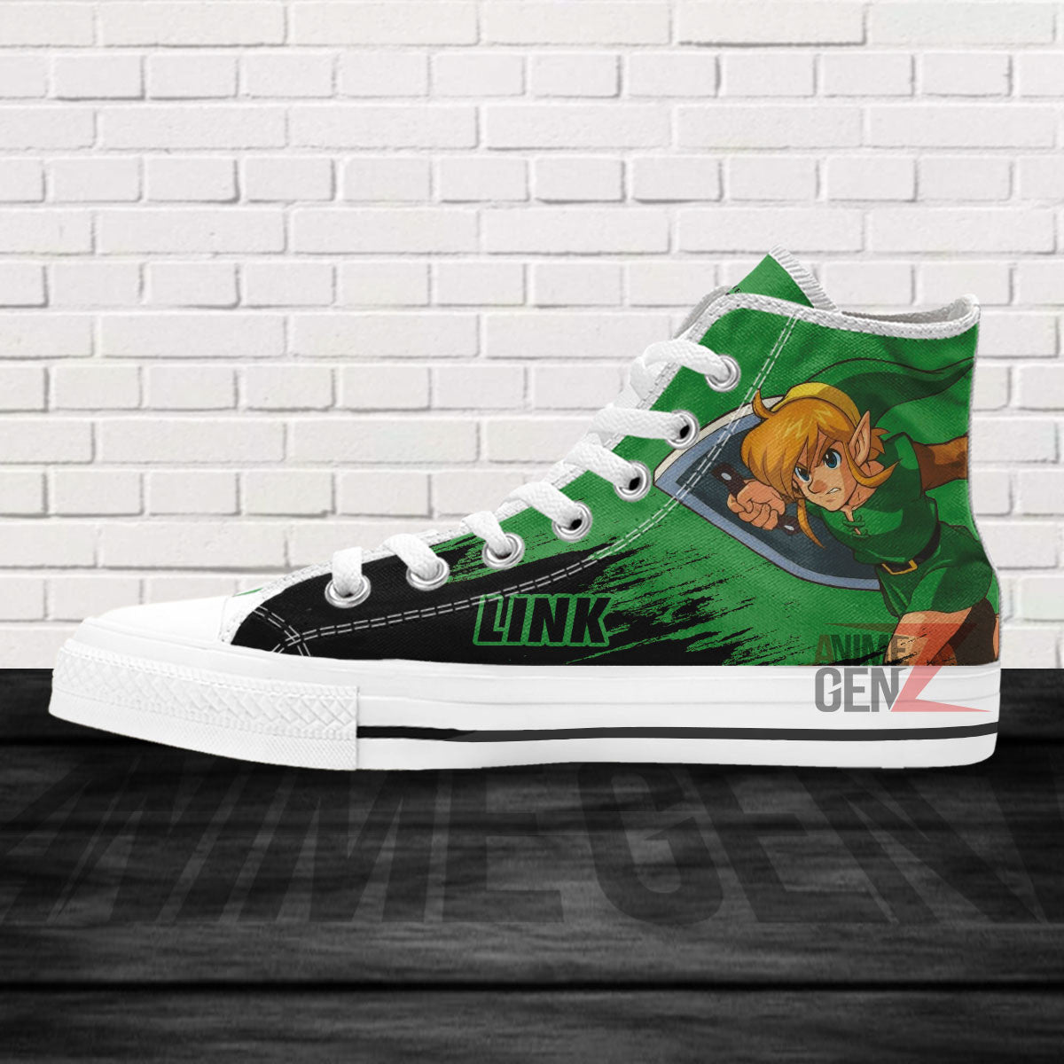 Legend Of Zelda Link High Top Shoes Custom Anime Shoes