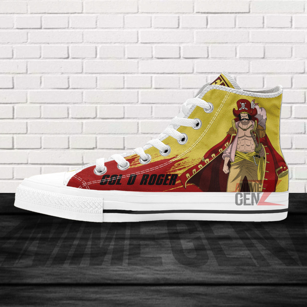 One Piece Gol D Roger High Top Shoes Custom Anime Sneakers