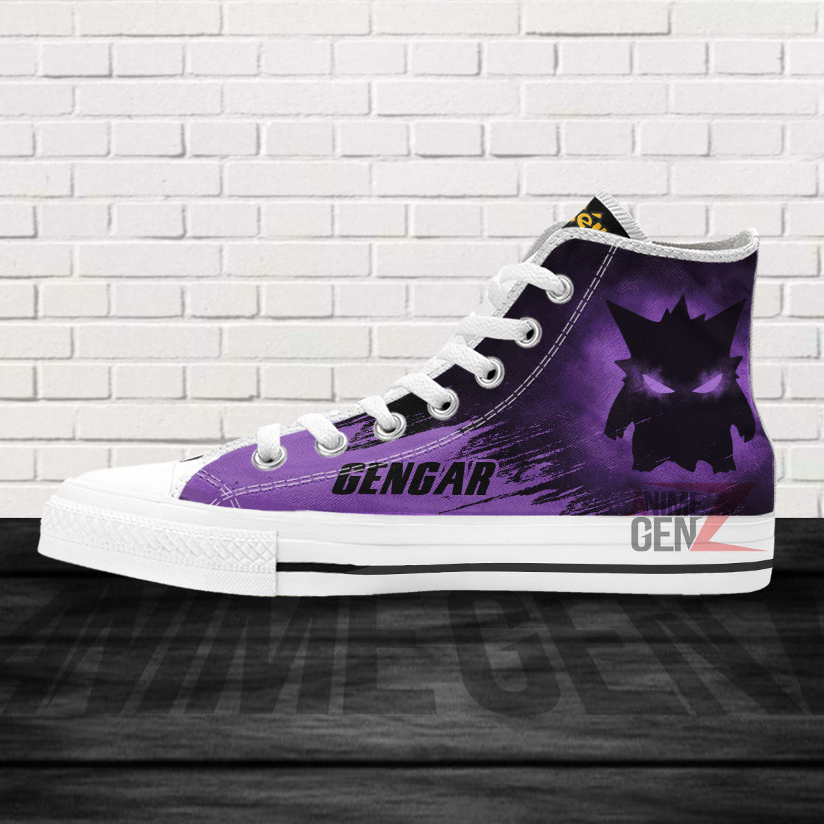 Pokemon Gengar High Top Shoes Custom Anime Sneakers