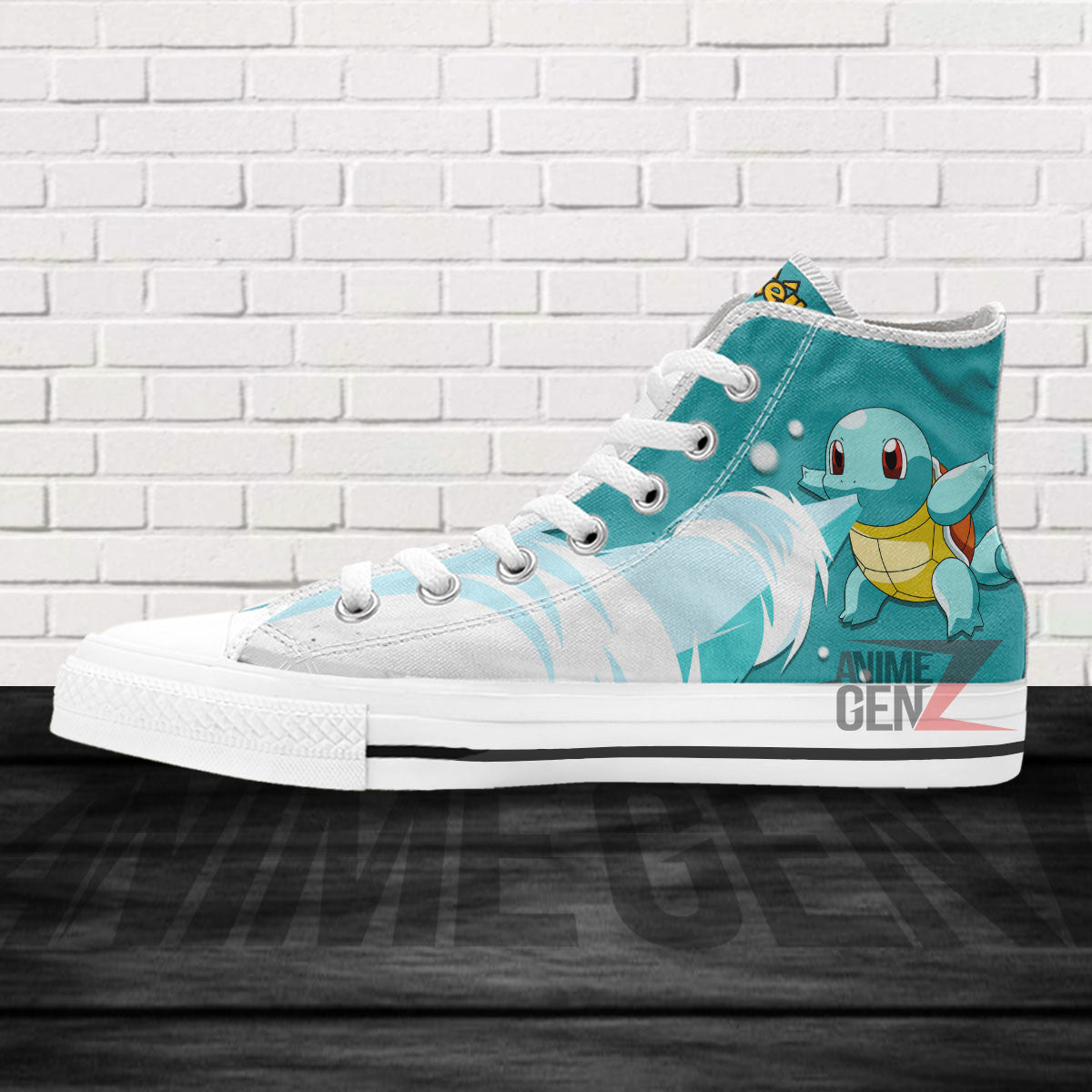 Pokemon Squirtle High Top Shoes Custom Anime Sneakers