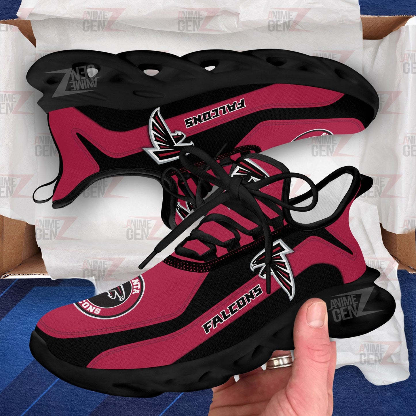 Atlanta Falcons Clunky Sneakers NFL Custom Sport Shoes