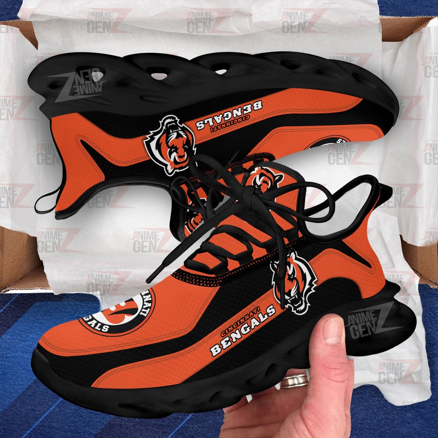 Cincinnati Bengals Clunky Sneakers NFL Custom Sport Shoes