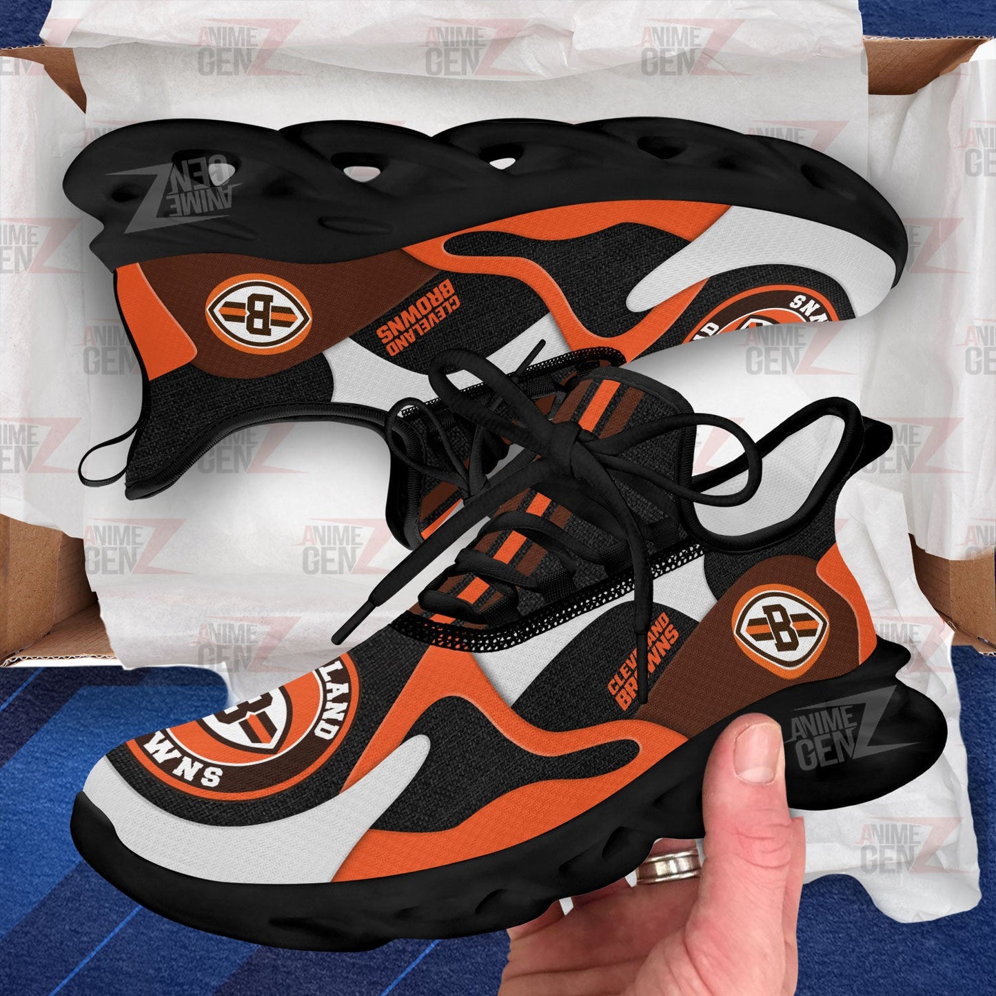 Cleveland Browns Clunky Sneakers NFL Custom Sport Shoes