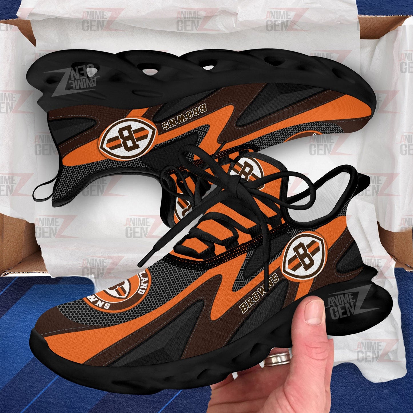 Cleveland Browns Clunky Sneakers NFL Custom Sport Shoes
