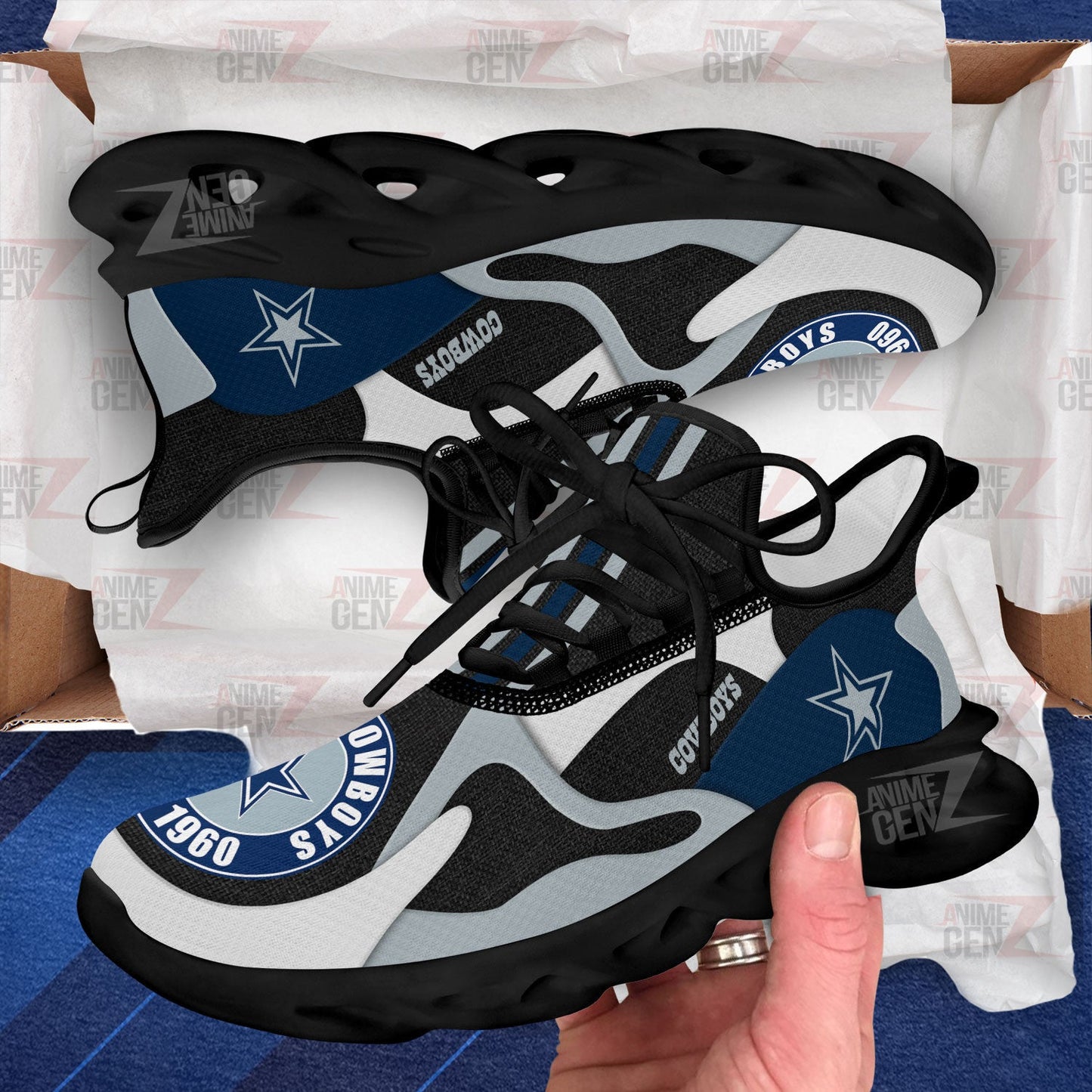 Dallas Cowboys Clunky Sneakers NFL Custom Sport Shoes