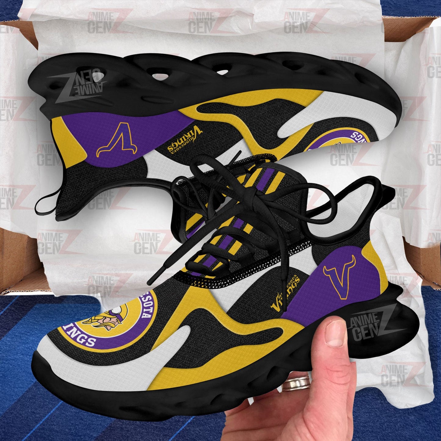 Minnesota Vikings Clunky Sneakers NFL Custom Sport Shoes