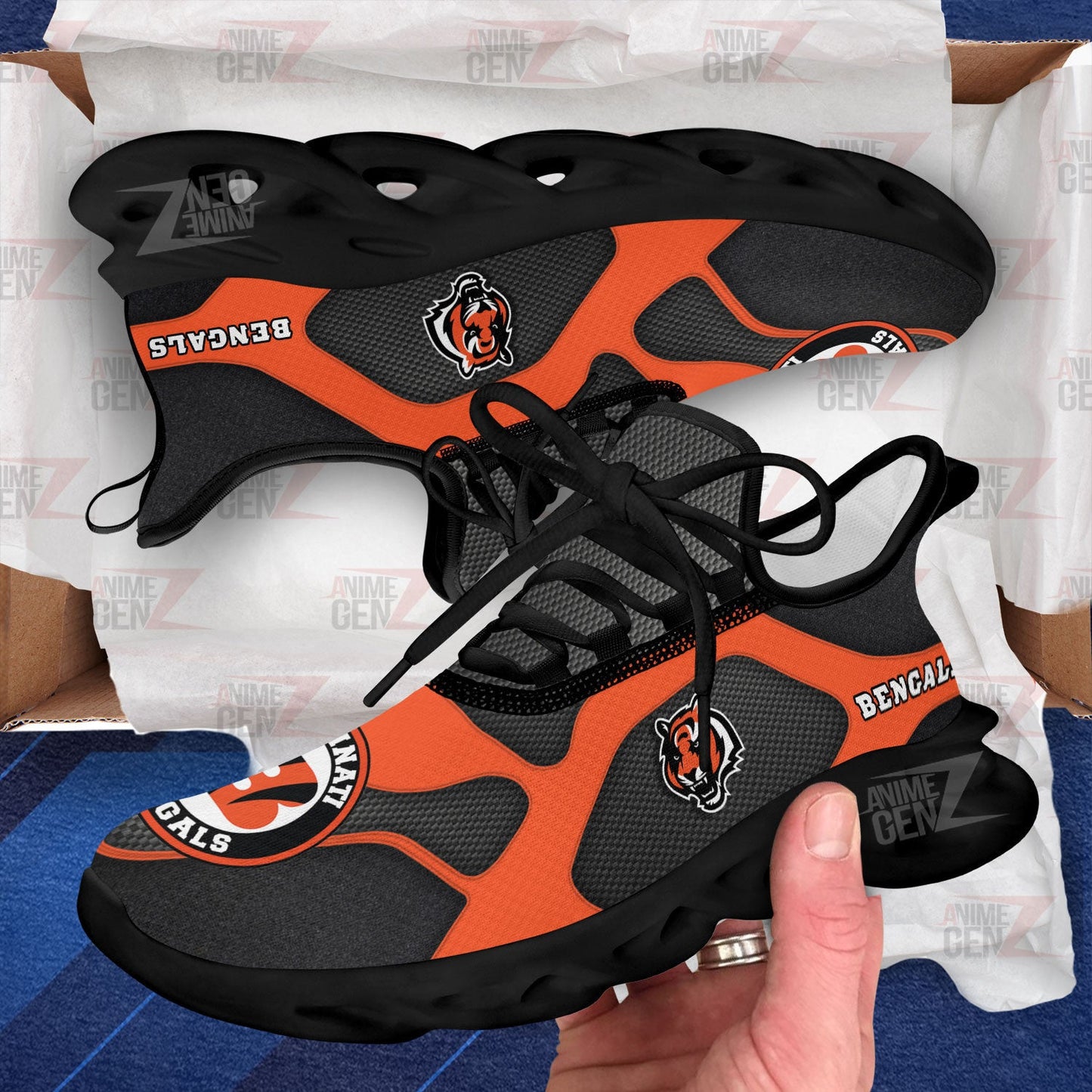 Cincinnati Bengals Sneakers NFL Custom Sports Shoes