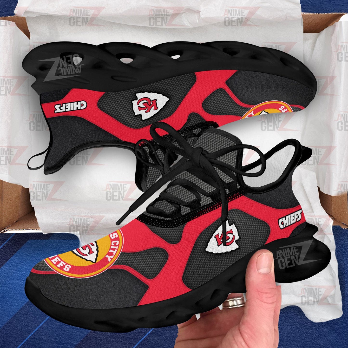Kansas City Chiefs Sneakers NFL Custom Sports Shoes