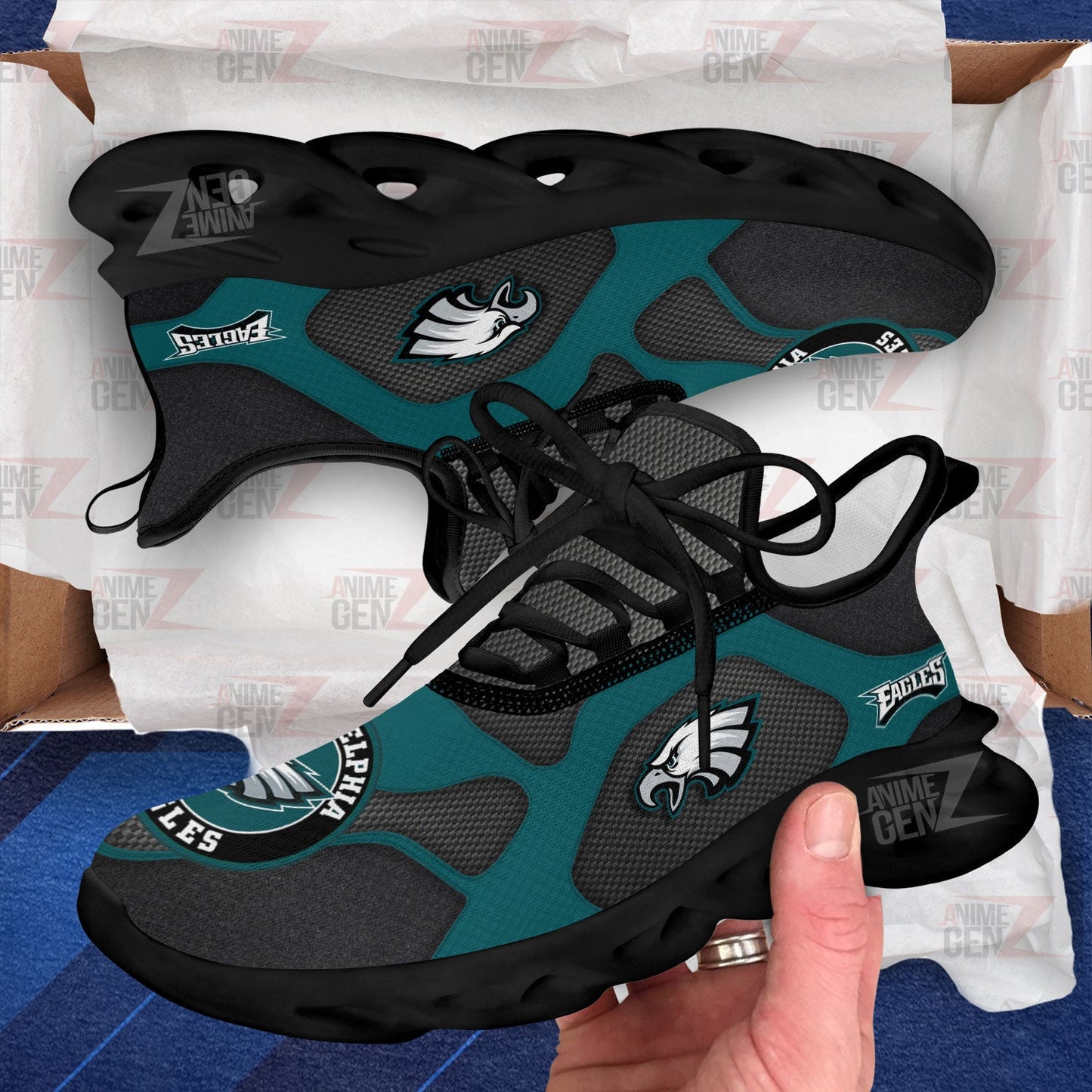 Philadelphia Eagles Sneakers NFL Custom Sports Shoes