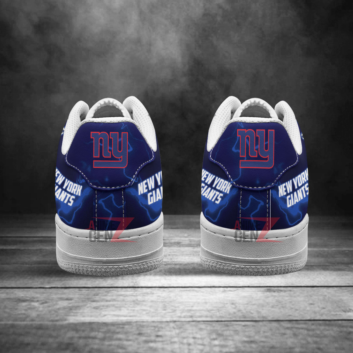 New York Giants Air Sneakers Mascot Thunder Style Custom NFL Sport Shoes