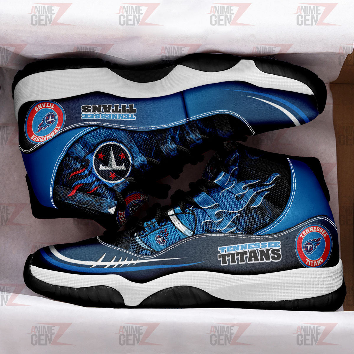 Tennessee Titans Air Jordan 11 Sneakers NFL Custom Sport Shoes