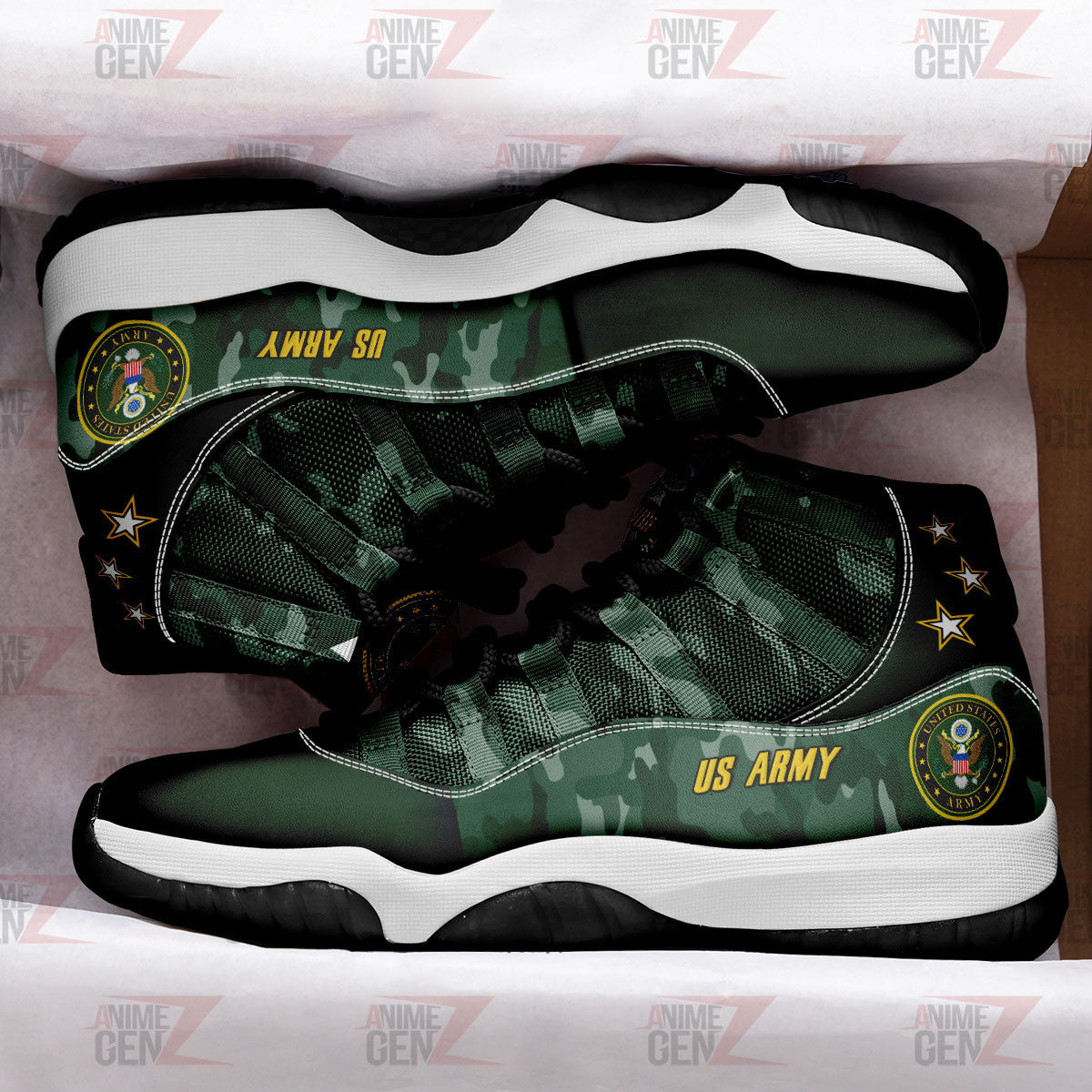 US Army Air Jordan 11 US Armed Force Custom Shoes