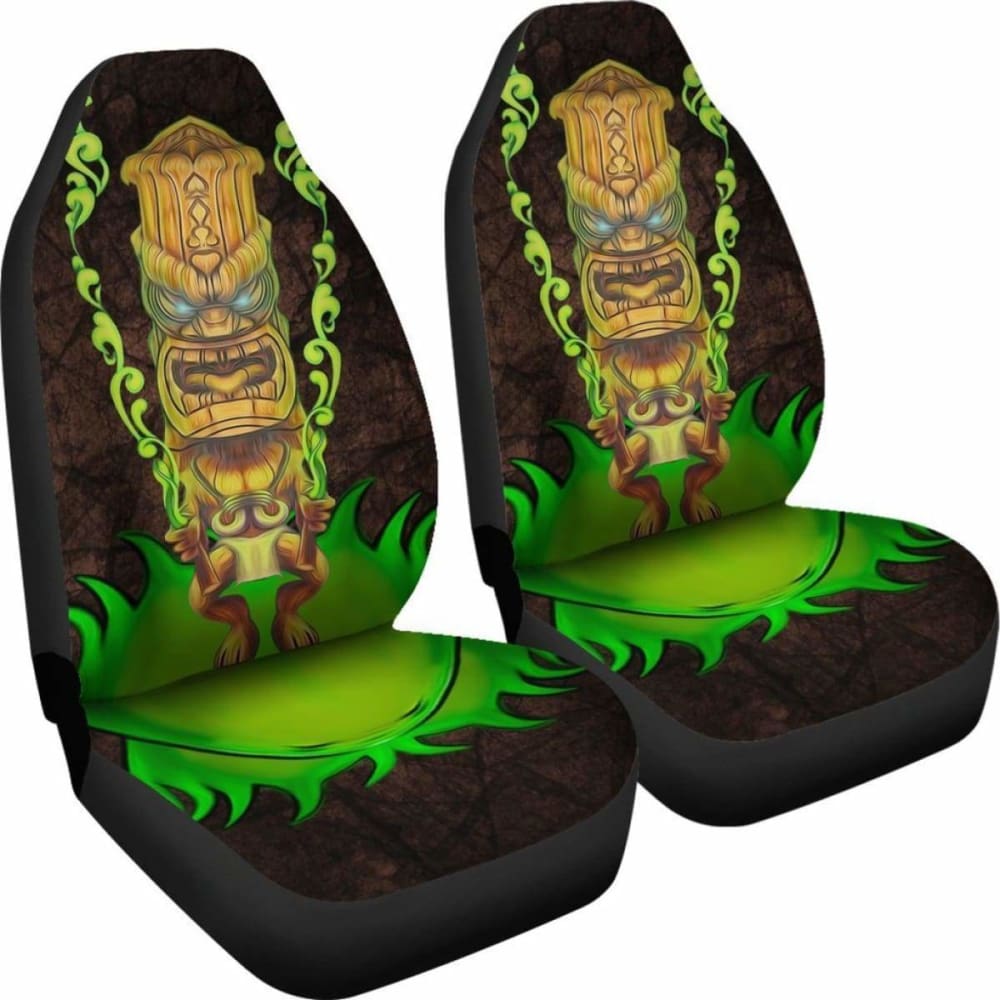 Tiki Green Smoke Car Seat Covers Amazing