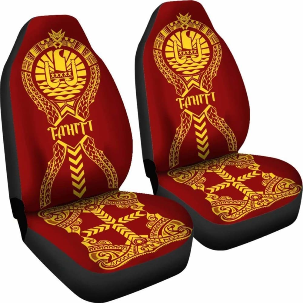 Tahiti Car Seat Covers Polynesian Tribal Luxury