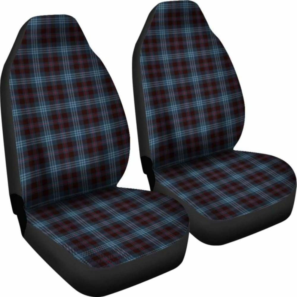 Blue Plaid Car Seat Covers
