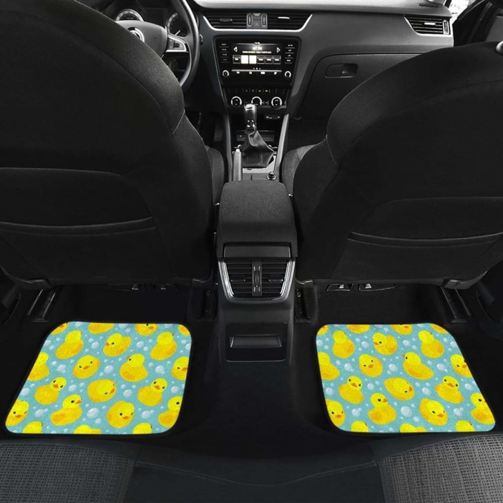 Duck Pattern Print Design Front And Back Car Mats