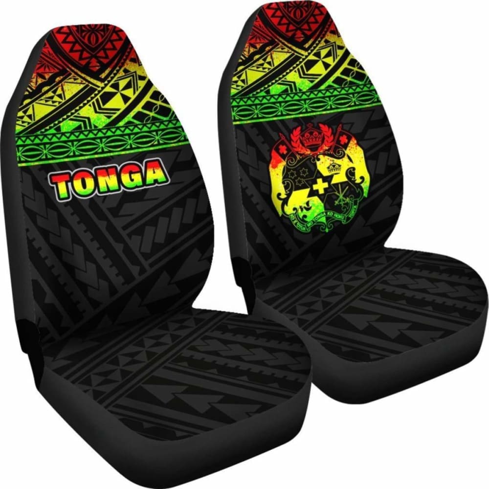 Tonga Polynesian Car Seat Covers Reggae -