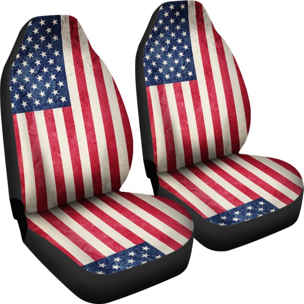 Patriotic American Flag Car Seat Covers