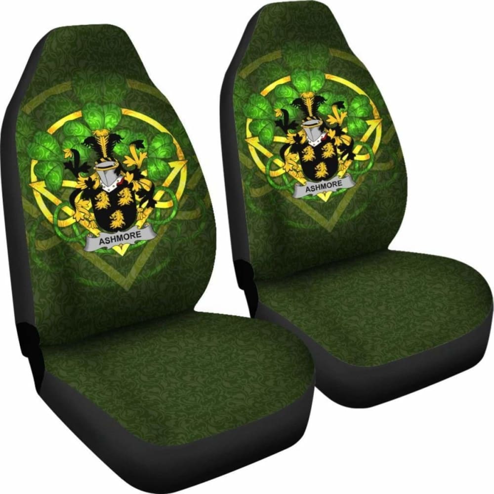 Ashmore \bIreland Car Seat Cover Celtic Shamrock ( Set Of Two)