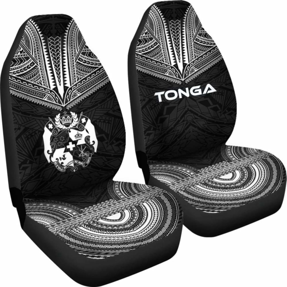 Tonga Polynesian Chief Car Seat Cover Black Version