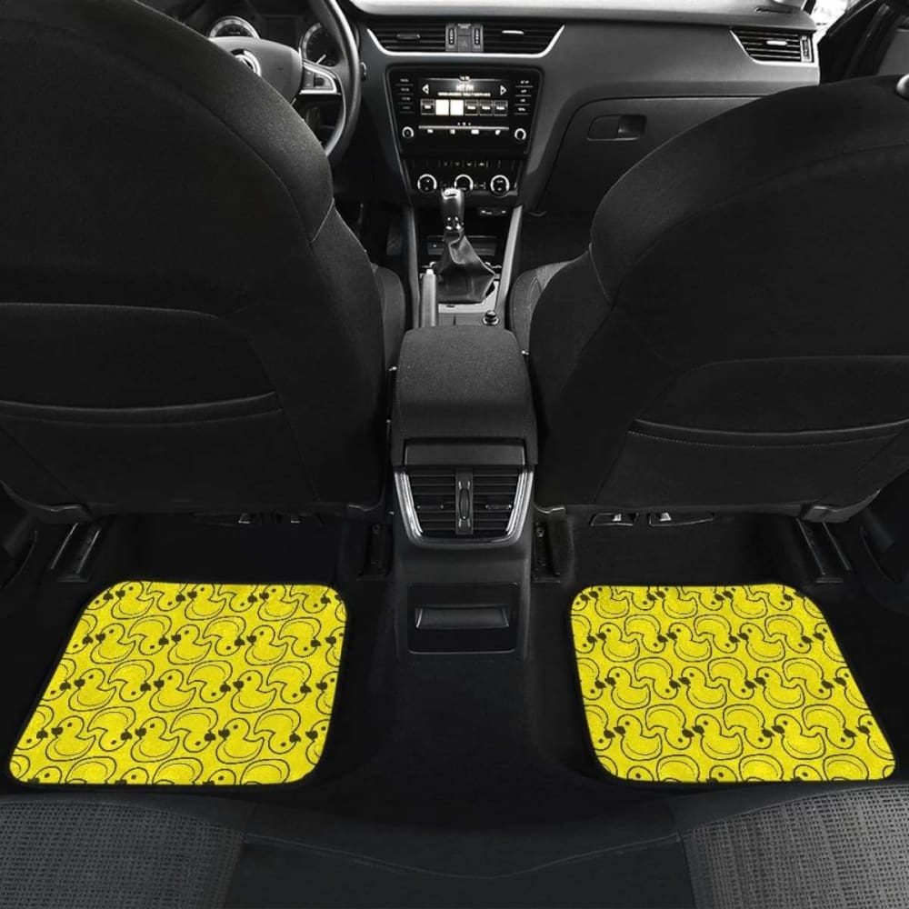 Duck Pattern Print Design Front And Back Car Mats