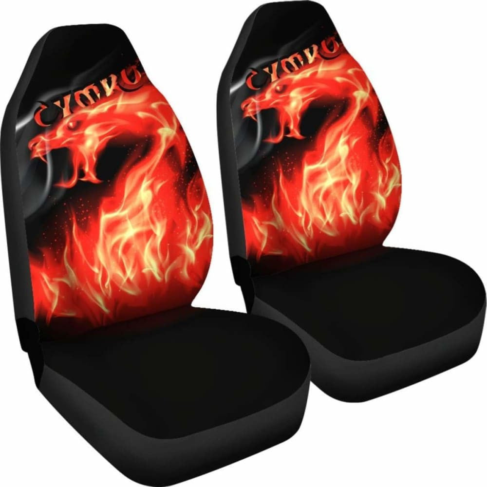 Wales Car Seat Covers - Cymru Flame -