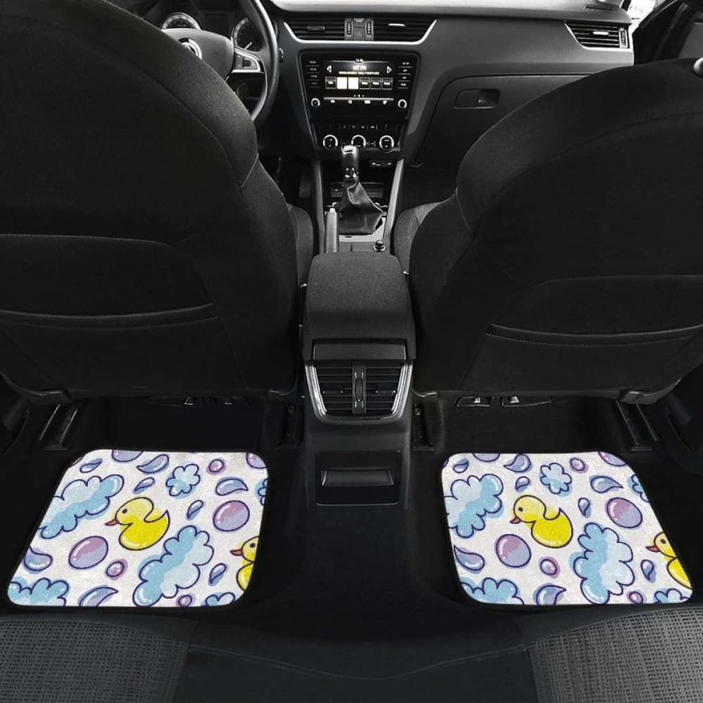 Duck Pattern Print Design Front And Back Car Mats