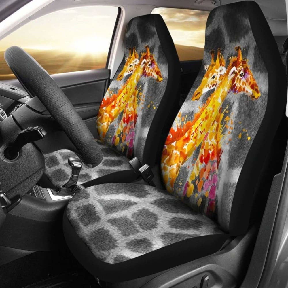Giraffe Love Car Seat Covers