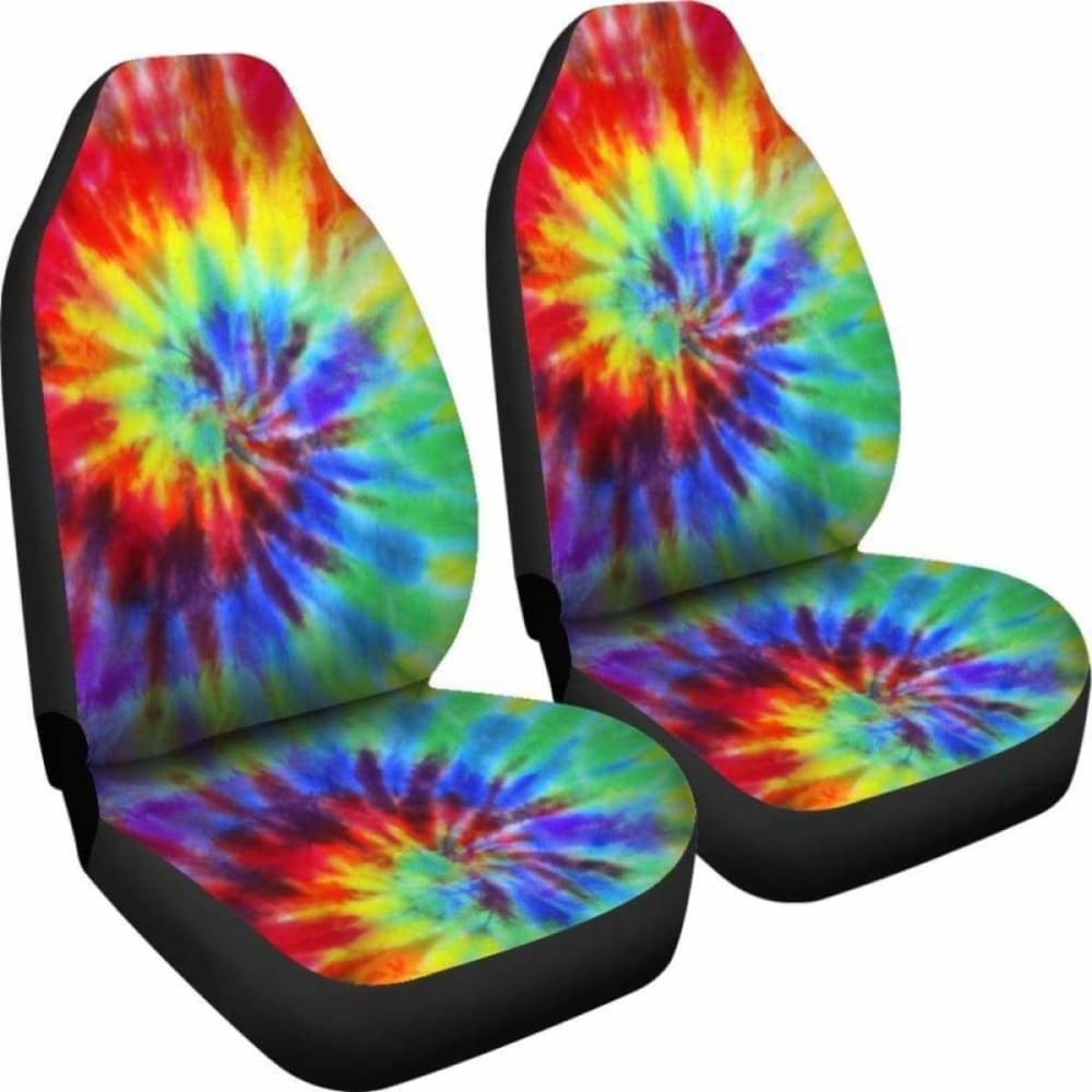 Tie Dye Colors Car Seat Covers