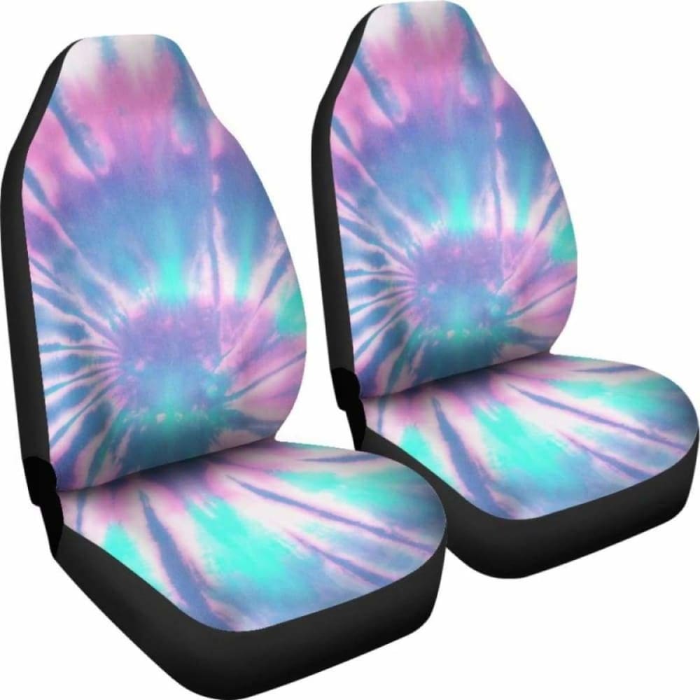 Pink & Blue Tie Dye Car Seat Covers