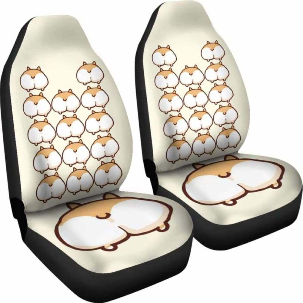 Corgi Dog Ass Car Seat Covers
