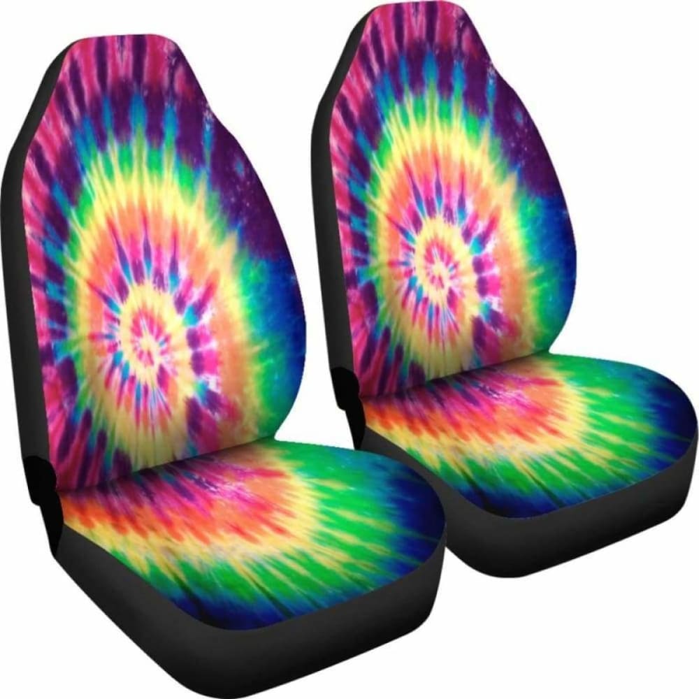 Tie Dye Red Car Seat Covers