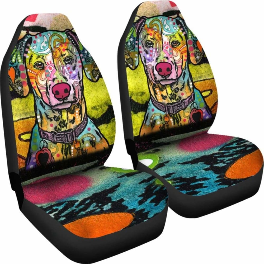 Dalmatian Design Car Seat Covers Colorful Back