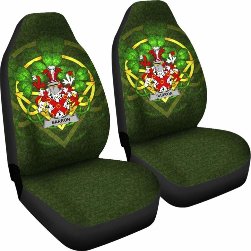 Barron \bIreland Car Seat Cover Celtic Shamrock ( Set Of Two)