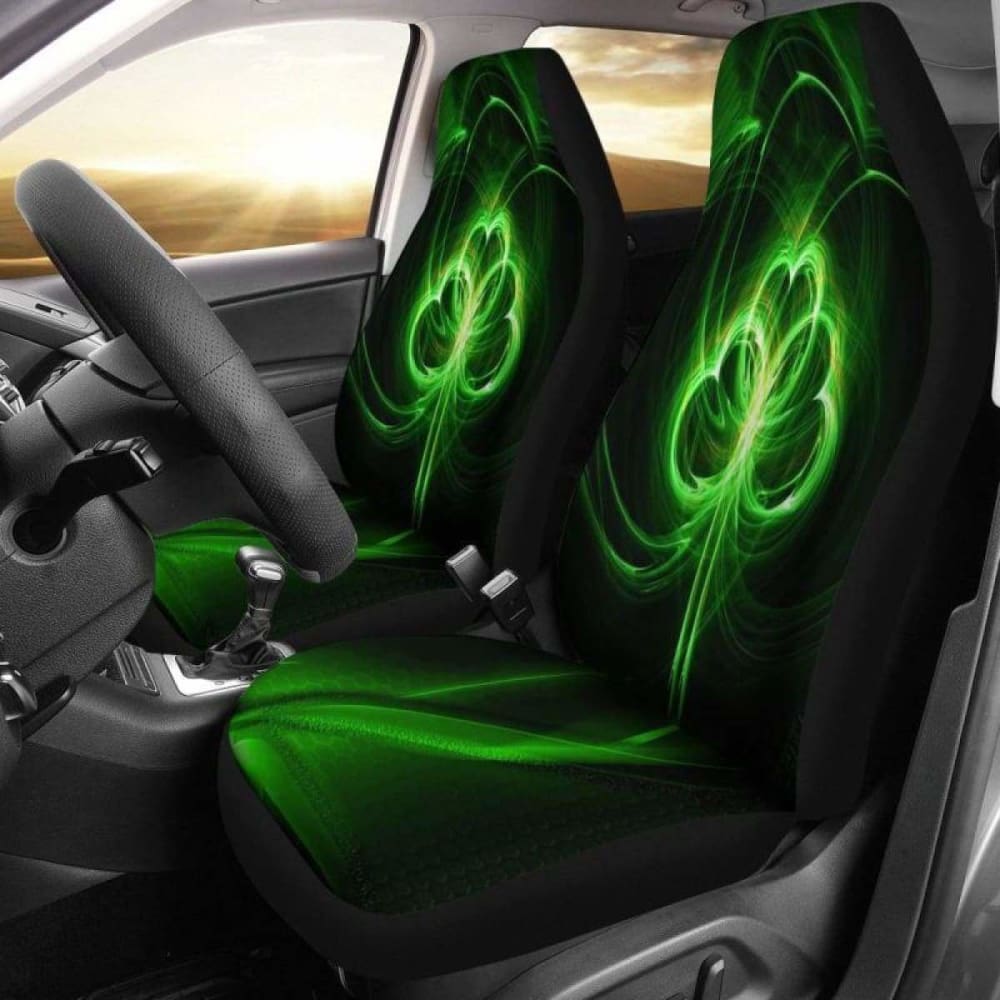 Shamrock Fractal Car Seat Covers