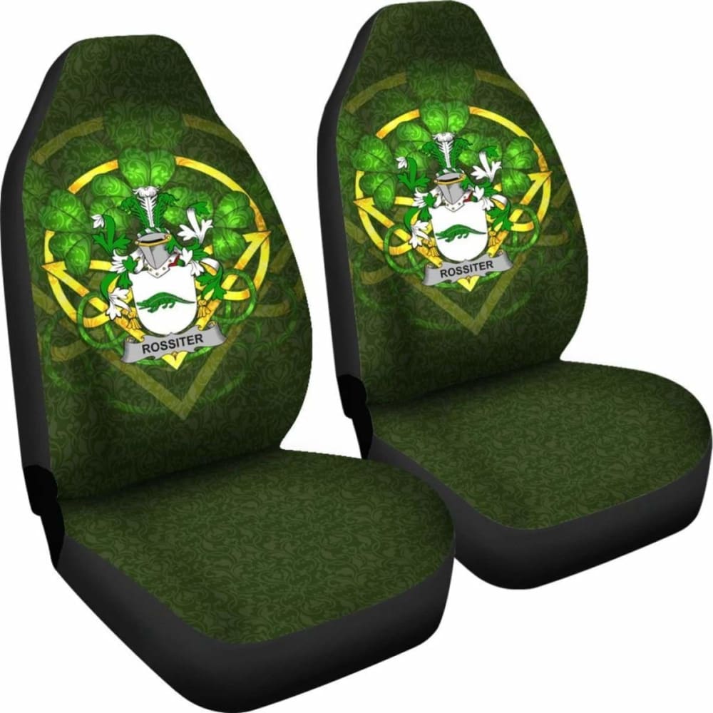 Rossiter \bIreland Car Seat Cover Celtic Shamrock ( Set Of Two)