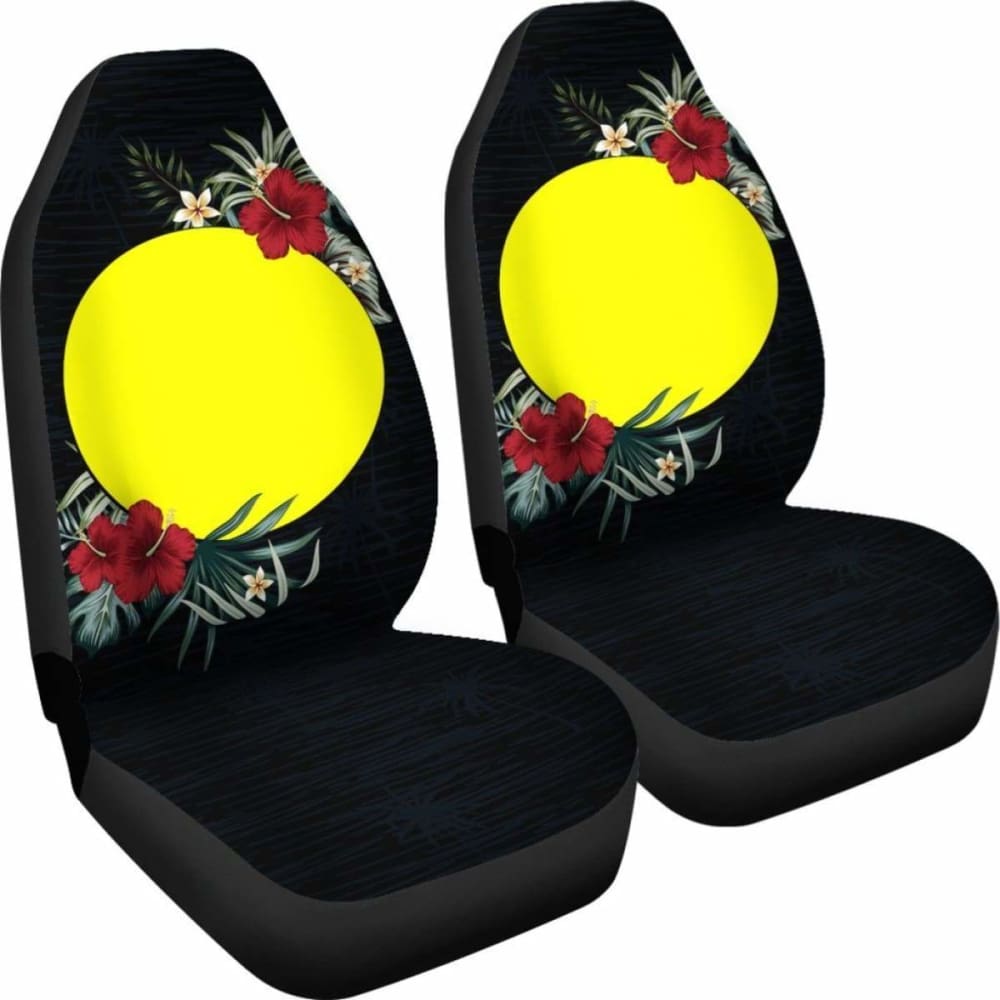 Palau Car Seat Covers - Palau Flag Hibiscus -