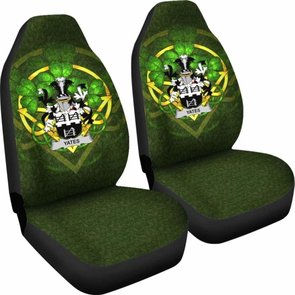 Yeates \bIreland Car Seat Cover Celtic Shamrock ( Set Of Two)