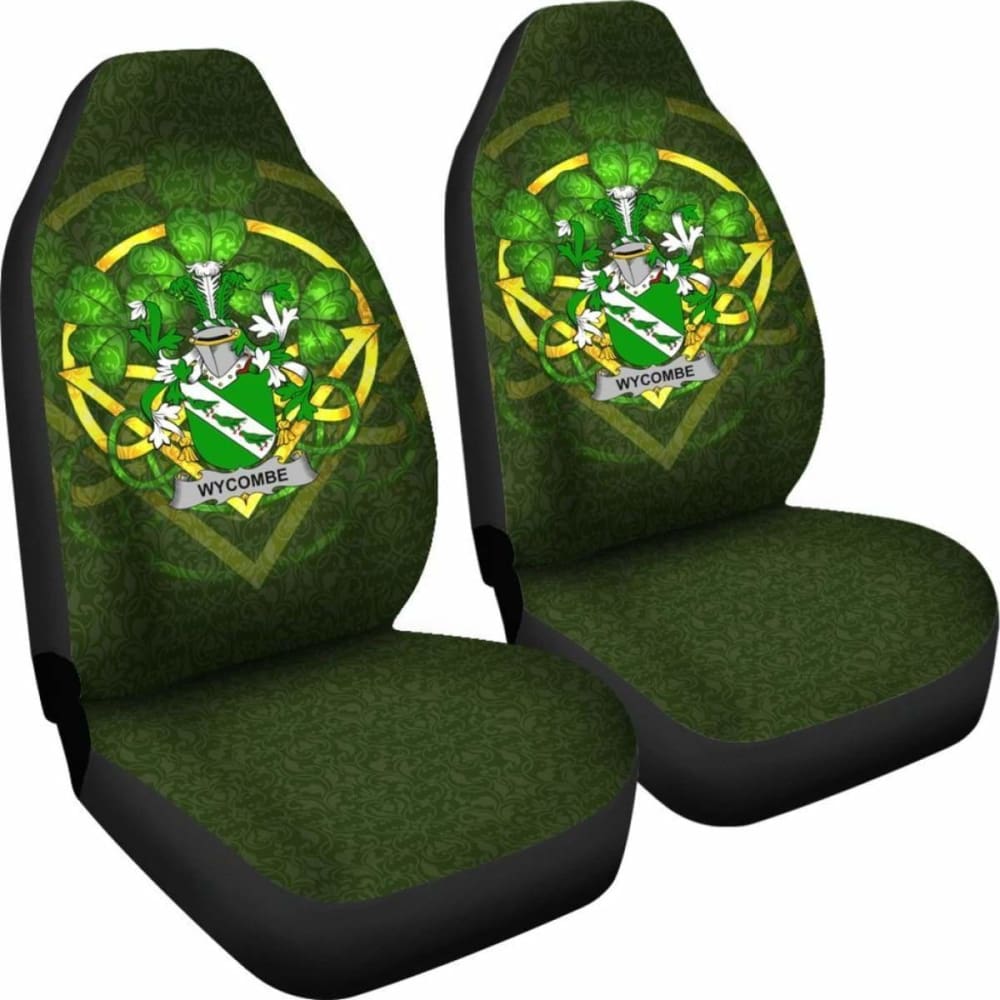 Wycombe \bIreland Car Seat Cover Celtic Shamrock ( Set Of Two)