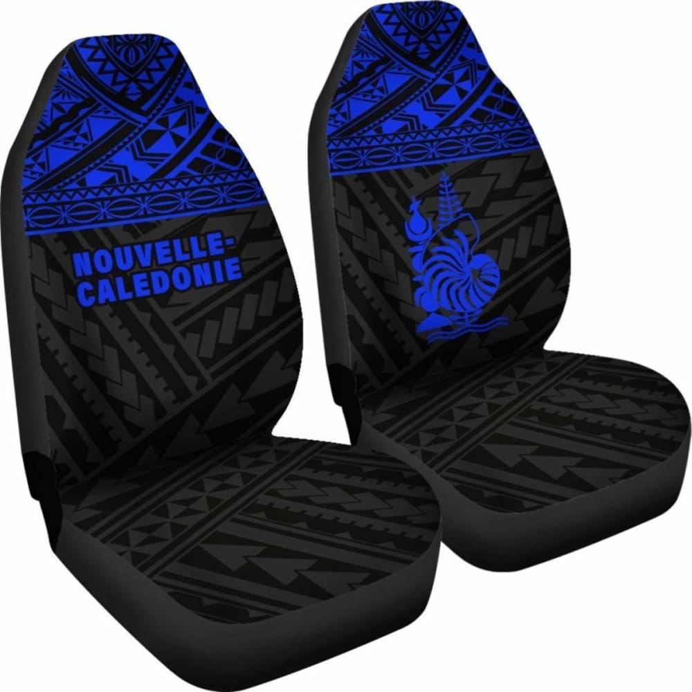 New Caledonia Polynesian Car Seat Covers Blue -