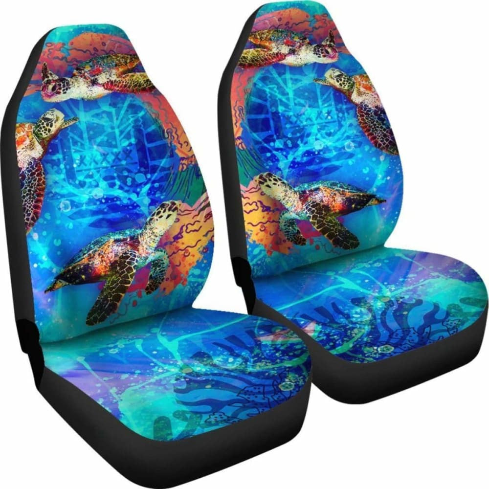 Tahiti Polynesian Car Seat Covers - Coral Treasure -