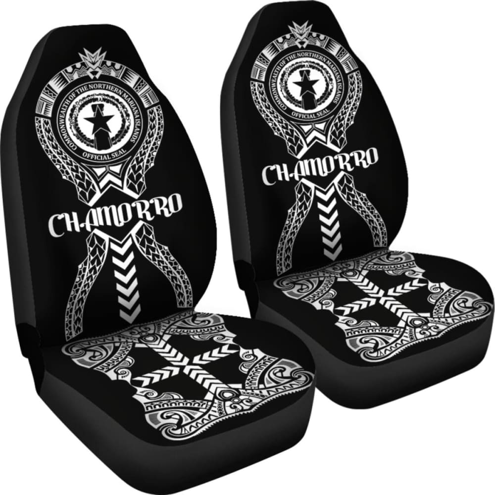 Chamorro Car Seat Covers - Chamorro Seal Polynesian Tribal -