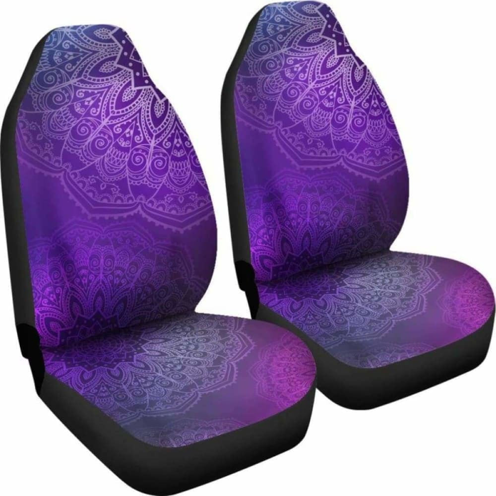 Purple Mandalas Car Seat Covers